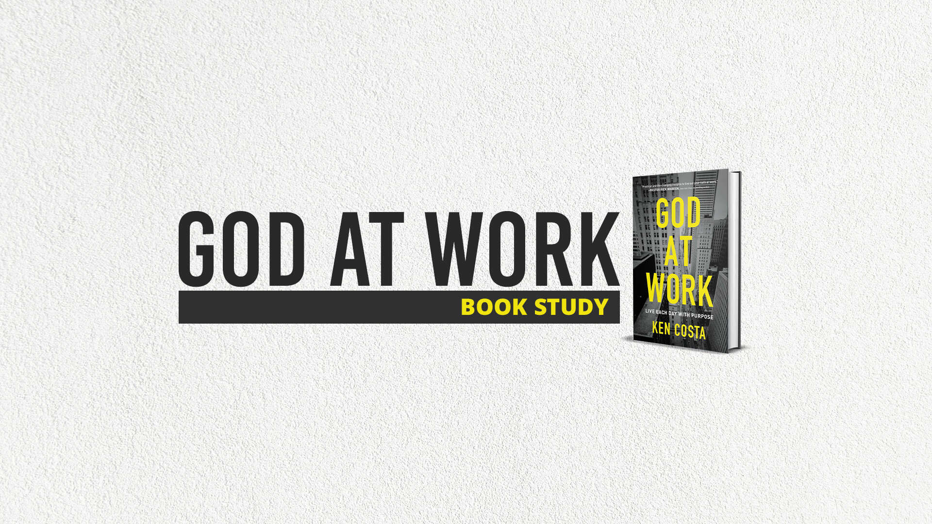 God at Work (Book Study)